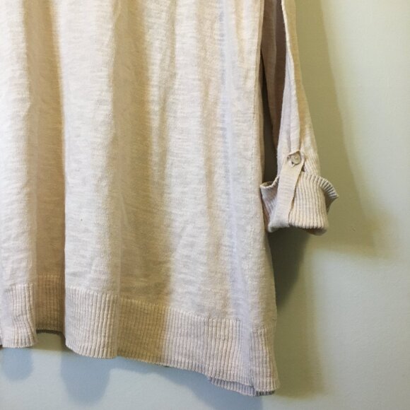 Pale Pink Lightweight Knit Cotton Rayon Open Cardigan - Picture 6 of 16